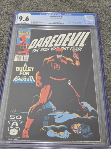 Marvel Comics Daredevil #293 (1991) CGC 9.6 White Pages Cert 4572066018