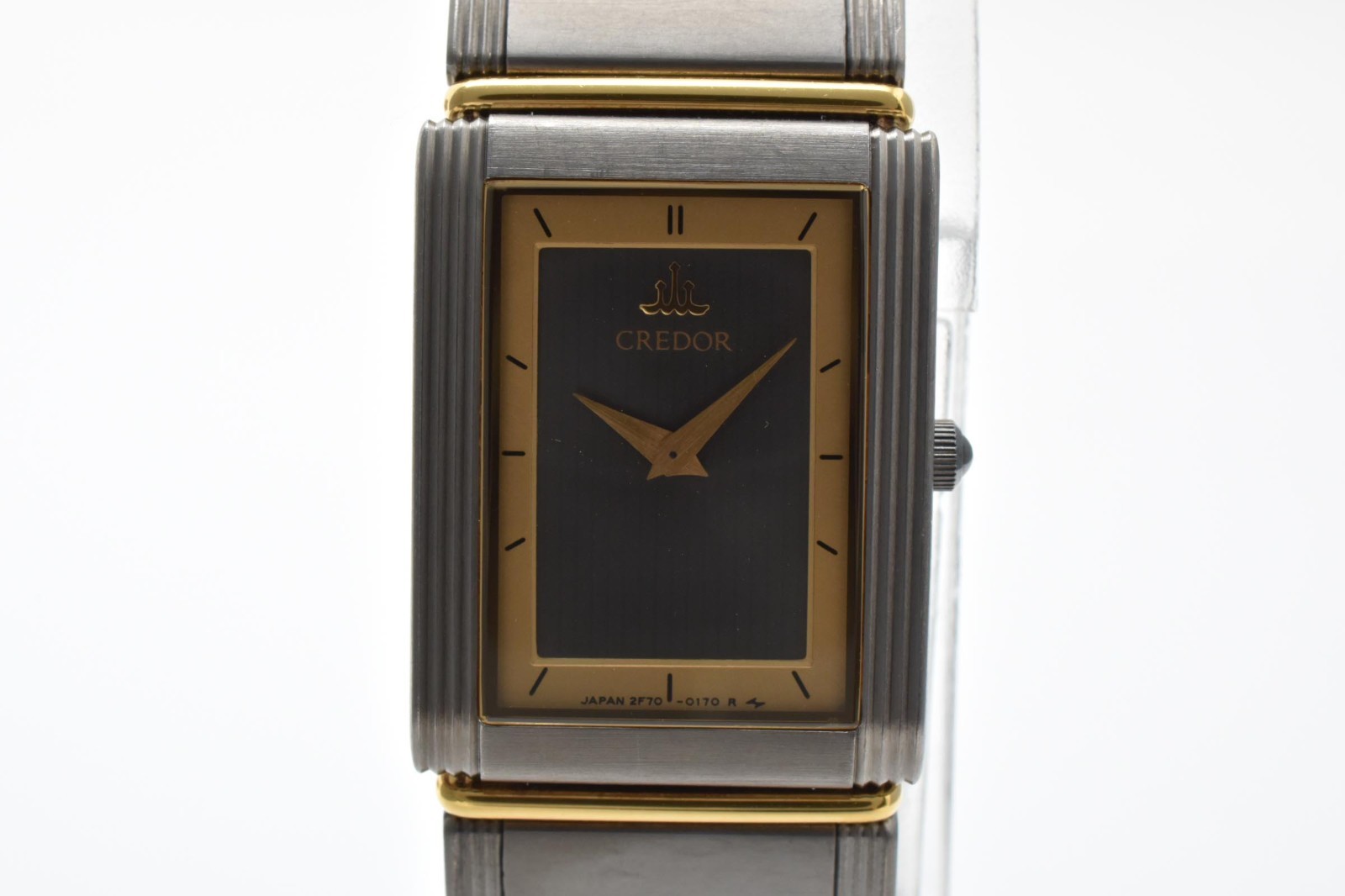 Seiko Credor 2F70-5140 18KT Titanium Quartz Ladies Watch Gray Dial Works #27 image 4