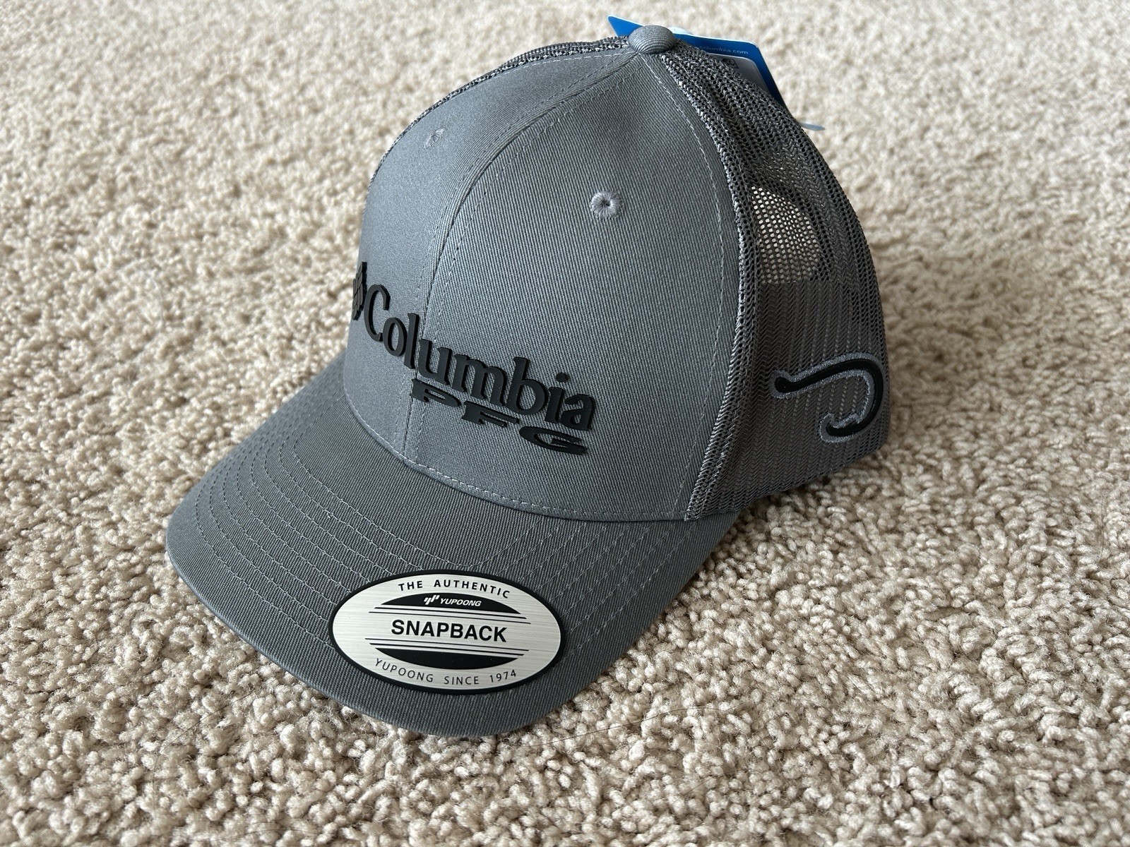 Columbia PFG Logo Mesh Adjustable Snapback Cap