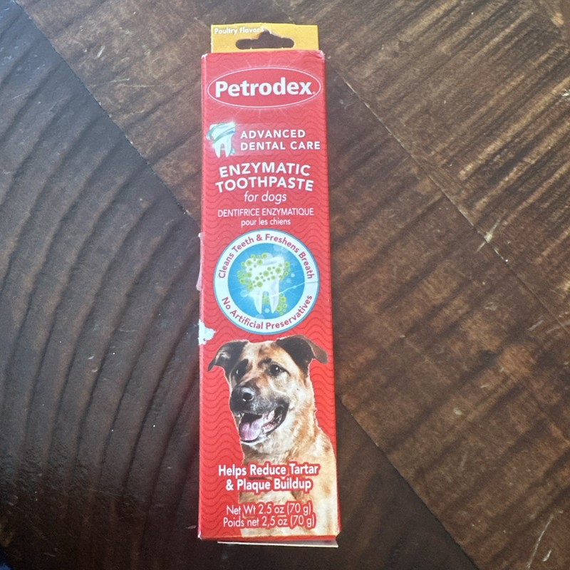 Petrodex Enzymatic Dog Toothpaste Poultry Flavor  2.5 Oz New In Box