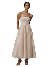 NWT- Anthropologie x BHLDN Strapless Fit & Flare Midi Dress - Size Large