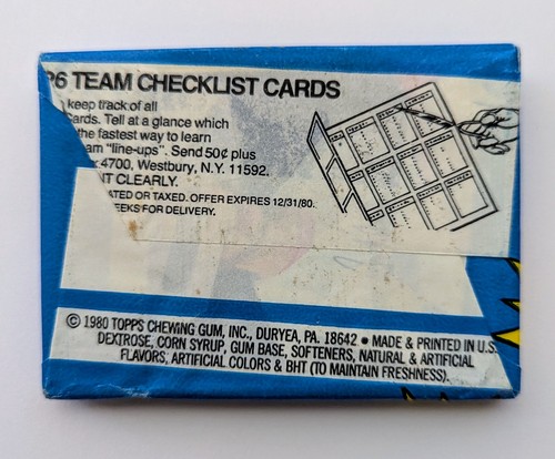 1980 Topps Baseball Unopened Wax Pack Possible Rickey Henderson RC From BBCE b - Picture 2 of 2