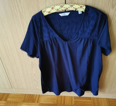 Damen Blusen-Shirt Gr. 44/46 Farbe marine von TCM NEU