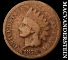 1878 Indian Head Cent - Scarce  Semi-key  Better Date  No Reserve  #K1659