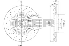 Icer Bremsscheiben f&uuml;r Mercedes W176 W246 W242 CLA Coupe 11-19 2464212712