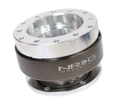 NRG Quick Release Gen For 2.0 Silver Body Chrome Ring SFI 42.1