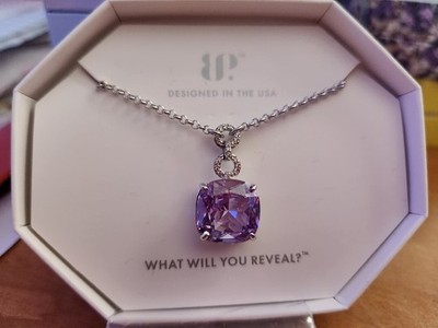BP - Taking the perfect breath necklace - lavender topaz on rodium