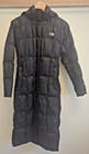 The North Face 700 Fill Down Long Parka Coat Womens XS Black Hooded Winter