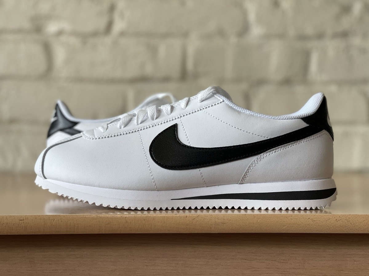 Nike Cortez Retro White Black Casual Shoes DN1791-104 Women Size