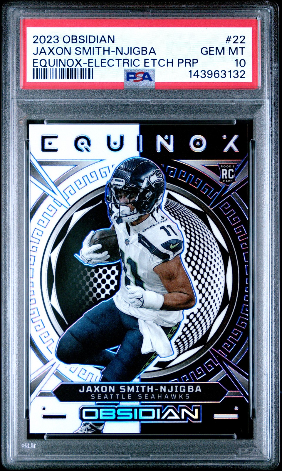 Jaxon Smith-Njigba Panini Obsidian Equinox #22 Base