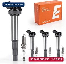 Ignition Coil Pack Iridium Spark Plugs Kit Set of 4 Fit for Toyota 2009-2015 C