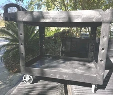 RUBBERMAID~ COMMERCIAL PRODUCTS FG452088BLA Utility Cart,500 lb. Load Cap. 4VZF9