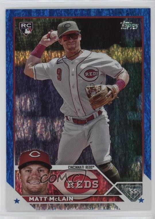 2023 Topps Update Blue Foil 838/999 Matt McLain #US199 sl3