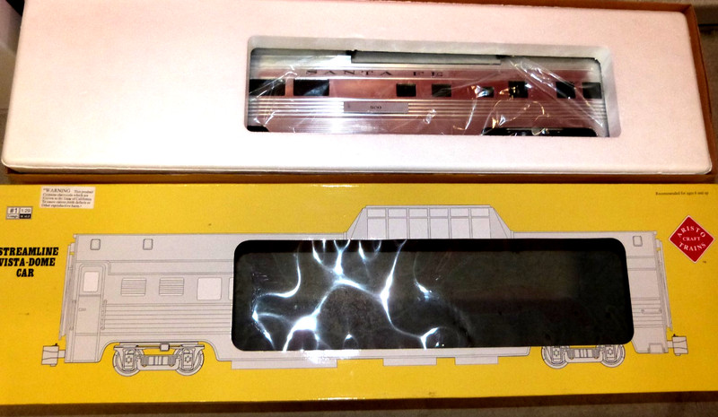 G Scale Aristocraft Santa Fe Aluminum Vista Dome #500 ART32605