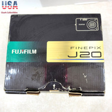 Fujifilm Finepix J20 Camera Black w/Battery Charger 10.0MP Tested Works