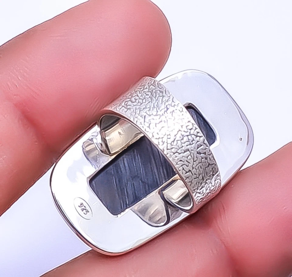 Mermaid Dream Abalone Shell 925 Sterling Silver Ring S.6 R6, Christmas Gift - Image 2 of 4