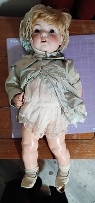 Fulper dolly face child doll, compo body. Po younted body. Marked Fulber,...