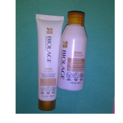 Biolage Bond Therapy Shampoo & Intensive Treatment Travel Size Vegan Cruelty Fr 