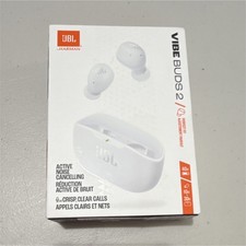 JBL Vibe Buds 2 True Wireless Earbuds, Active Noise Cancellation, White