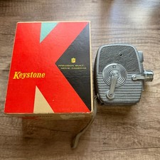 Vintage Keystone K-25 Capri 8MM Movie Camera F-1.9 Dial Set Box Manuals Receipts
