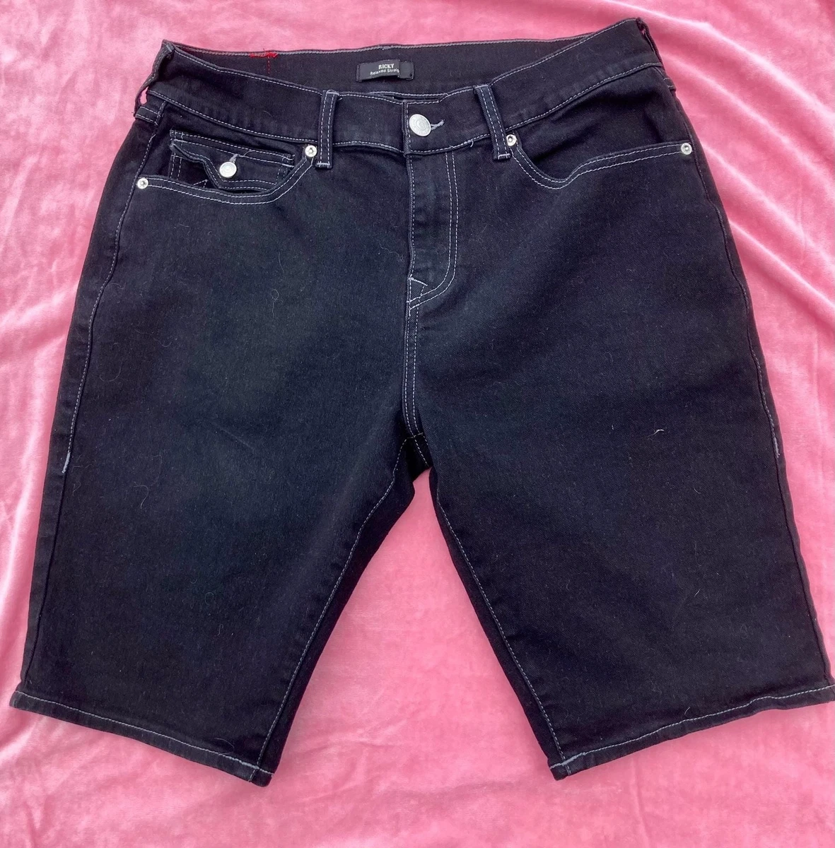 True Religion Black Denim Shorts for Men for sale | eBay