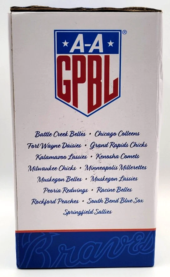 Atlanta Braves All-American Girls AAGPBL Bobblehead NUEVO Foto 2 de 4