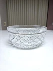 VINTAGE WATERFORD 8" DIAMOND CUT CRYSTAL BOWL   ***