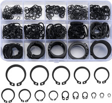 350 Pcs Circlips Set , E-Clips Snap Rings, External Retaining Ring