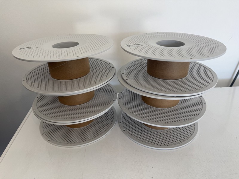 Bambu Lab 3D Printer Reusable Empty Spools 1.75mm 1kg - Lot Of 6 AMS Compatible