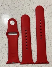 Apple Watch Sport Band PRODUCT RED 40mm Genuine w/ S/M M/L Silver Pin Read H1