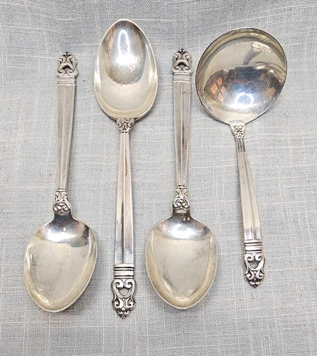 53 Pieces Royal Danish International Sterling 3002.78 grams BIN07 DS36