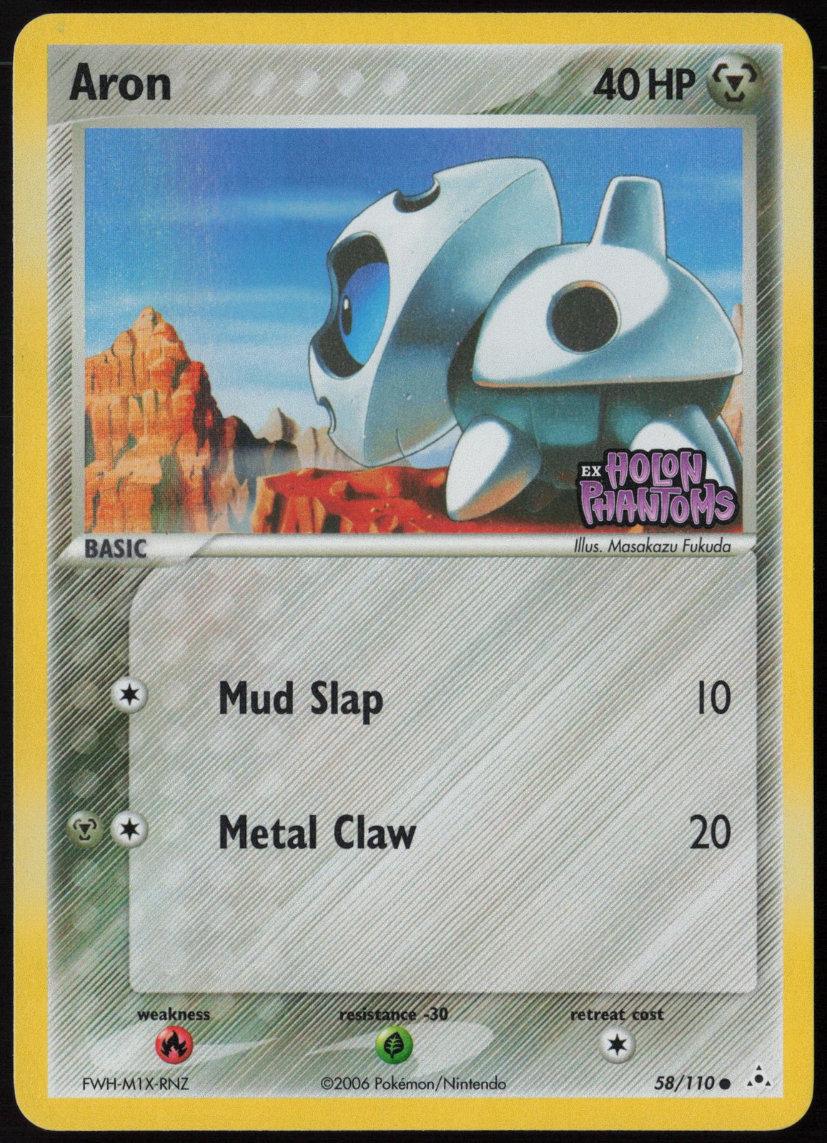 Aron 58/110 Holon Phantoms Common Reverse Holofoil EN Pokemon LP