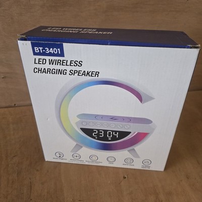 LED Wireless Charging Speaker BT-3401 Wecker FM Radio