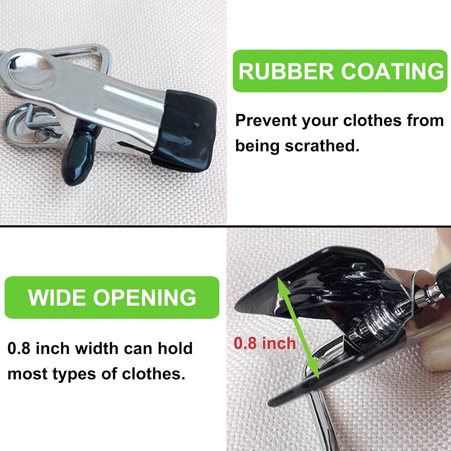 Boot Hangers Clips, 16 Pack Laundry Hooks Hanging Clips 16 PACK, Black 