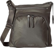 Tumi Voyageur Carmel Crossbody Bag, Mink, Silver - NWOT