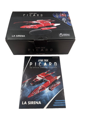 Star Trek Eaglemoss Picard La Sirena Speed Freighter Model and Magazine