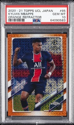 2020 TOPPS CHAMPIONS LEAGUE JAPAN EDITION #95 KYLIAN MBAPPE 25/25 PSA 10