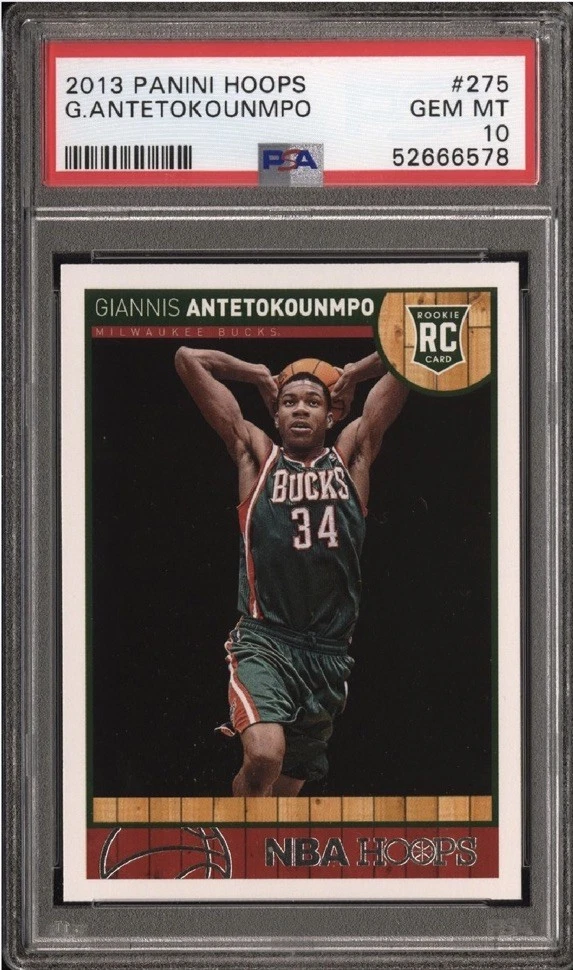 Giannis Antetokounmpo 10 Graded Basketball Rookie Sports Trading