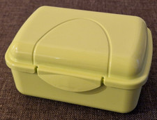 Kleine Snack-Box - Kunststoff, Grün - ca. 8x12x5,5cm