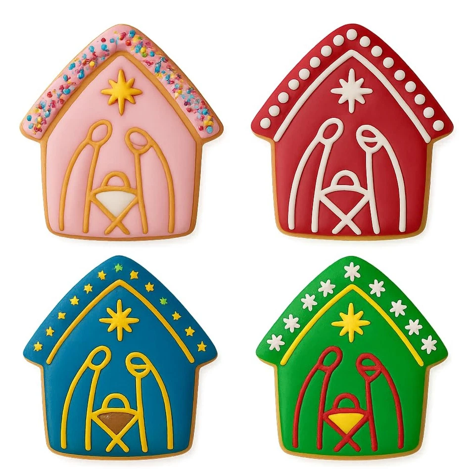 Nativity Scene Cookie Cutter & Stamp 4x3.6" for Baking Fondant Clay Embosser - Image 4 of 4