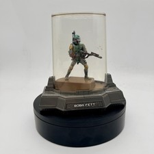 2005 Titanium Series Die Cast Boba Fett In Display Case As Is Used Fast Shipping
