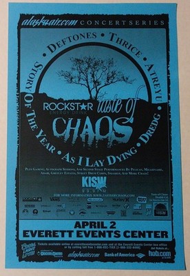 Deftones, Thrice, Story of the Year, Atreyu Poster 2006 Org