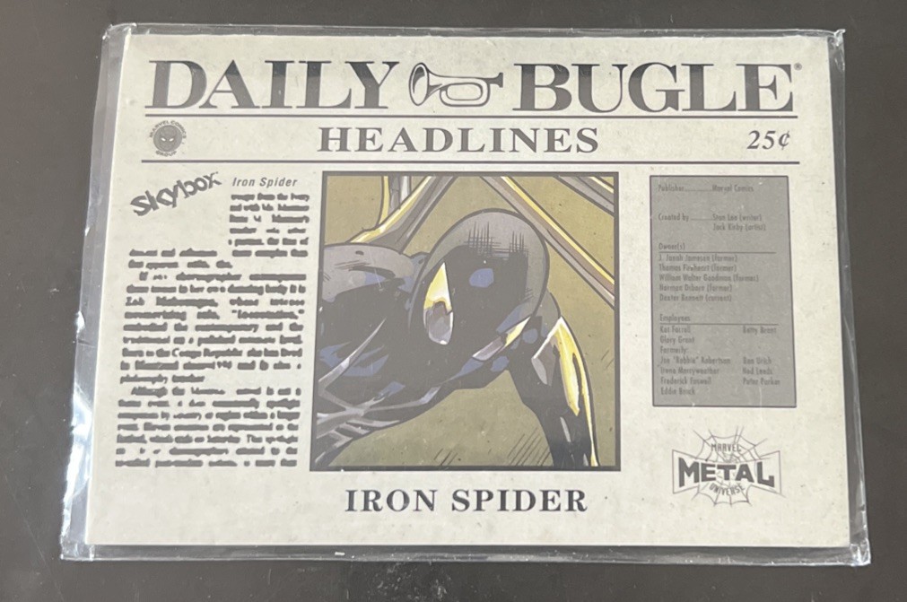 2021 UD Marvel Spider-Man Metal Universe Venom Daily Bugle Headlines SP DB-21