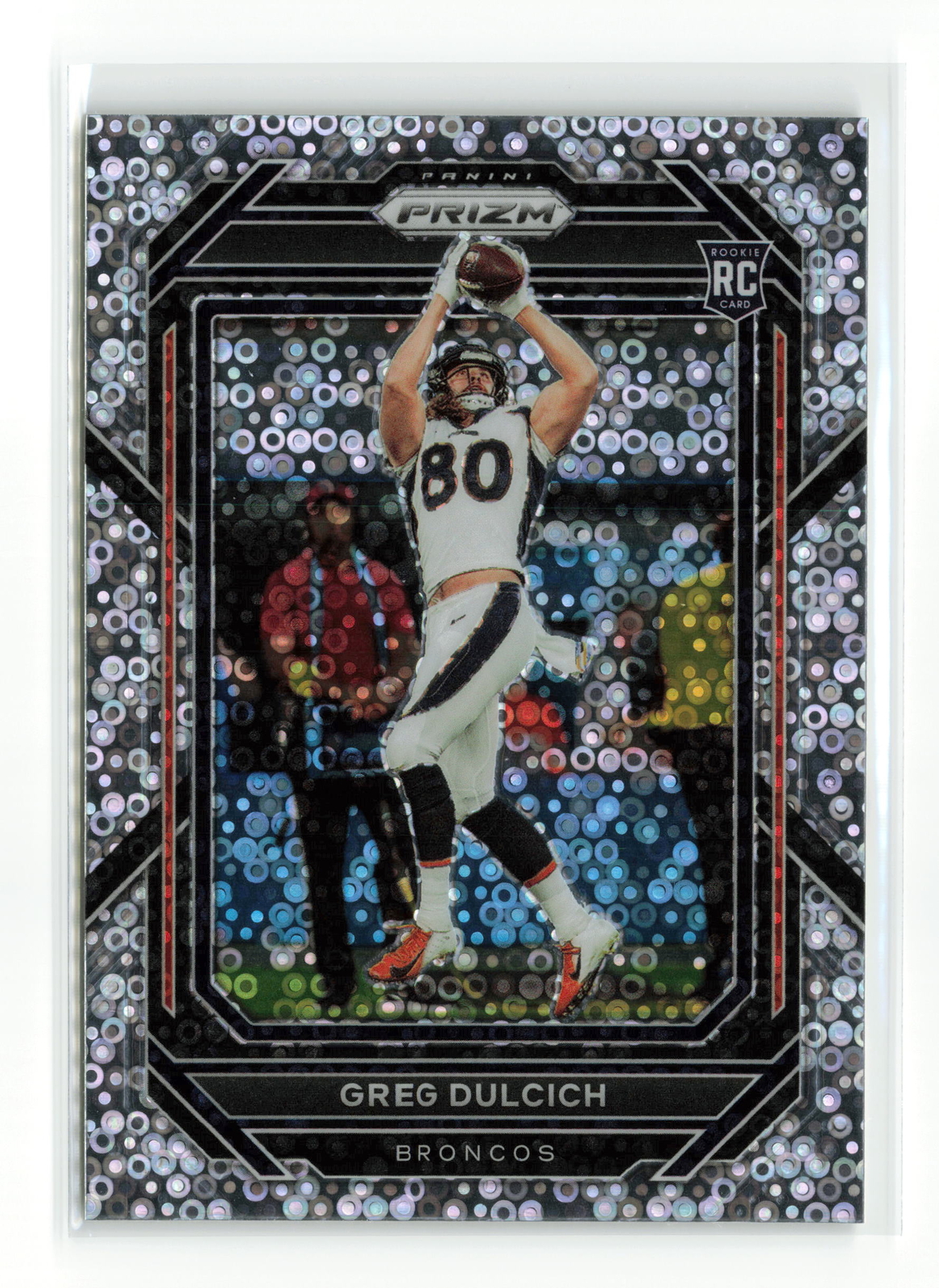 GREG DULCICH #360 RC 2022 PANINI PRIZM BRONCOS NO HUDDLE