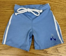 Build A Bear Blue Dance Shorts with Drawstring White Striped Sides BABW