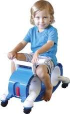  BLUE KIDS 2 IN 1 BALANCE CAR & ROCKING SEESAW CHILDRENS ROCKER TOY BALANCE BIKE