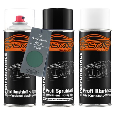 Autolack Spraydosen Set für Kunststoff für Agricultural Agrar 2358 Groen