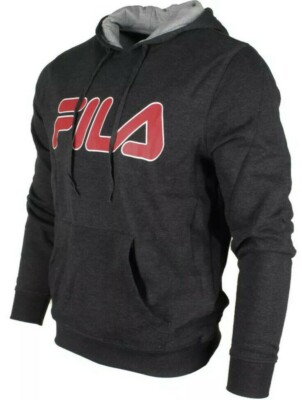 FILA Men's Front Pocket Heavy Fleece Hoodie, Size