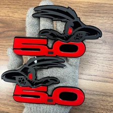 Coyote  Badges Emblem Red w/red eye for 5.0 Fender  Angry  Agressive