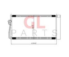 Aria Condensatore a Un / C Radiatore Condizionata Per BMW 5 E60/E61 2003-2010